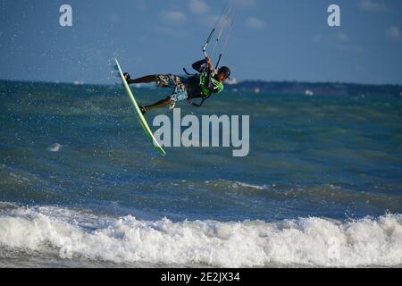 Kite surf, Joao Pessoa, Paraíba state, Brazil Stock Photo