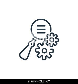 Due diligence outline vector icon. Thin line black due diligence icon, flat vector simple element illustration from editable human resources concept i Stock Vector