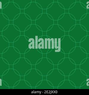 Seamless abstract intersecting and repeating modern green circles Stock Photo