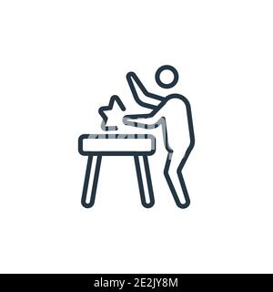 Awesome human outline vector icon. Thin line black awesome human icon, flat vector simple element illustration from editable feelings concept isolated Stock Vector