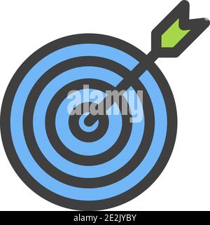 Icon marketing target with arrow vector design Stock Vector