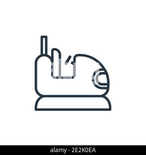 Dodgem outline vector icon. Thin line black dodgem icon, flat vector simple element illustration from editable kids and baby concept isolated stroke o Stock Vector