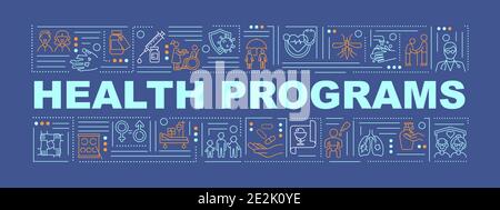 Health programs word concepts banner Stock Vector Image & Art - Alamy