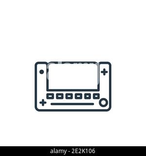 Nintendo switch outline vector icon. Thin line black nintendo switch icon, flat vector simple element illustration from editable entertainment concept Stock Vector