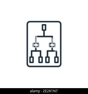 Playoff outline vector icon. Thin line black playoff icon, flat vector simple element illustration from editable hockey concept isolated stroke on whi Stock Vector