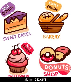 delicious donuts bakery shop vector illustration design Stock Vector ...