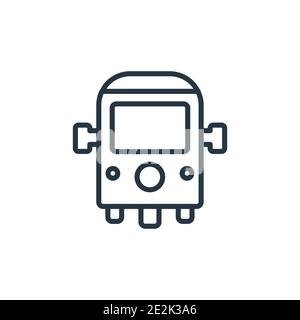 Ricksaw outline vector icon. Thin line black ricksaw icon, flat vector simple element illustration from editable india concept isolated stroke on whit Stock Vector