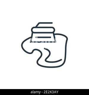Wet Cleaning Icon. Editable Outline With Color Fill Design. Vector ...