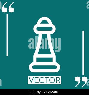 pepper vector icon Linear icon. Editable stroke line Stock Vector