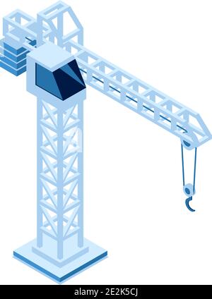 Construction crane isometric icon Stock Vector Image & Art - Alamy