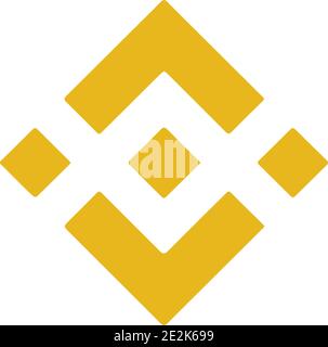 Popular cryptocurrency (altcoin)  icon vector illustration / Binance Coin[BNB] Stock Vector