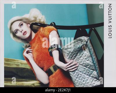 poster advertising Louis Vuitton handbag with Freja Beha Erichsen