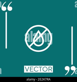 No vector icon Linear icon. Editable stroked line Stock Vector
