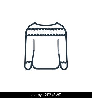 Skein outline vector icon. Thin line black skein icon, flat vector simple element illustration from editable fashion concept isolated stroke on white Stock Vector