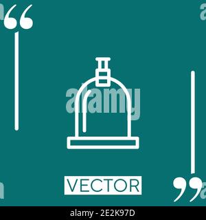cupping vector icon Linear icon. Editable stroke line Stock Vector
