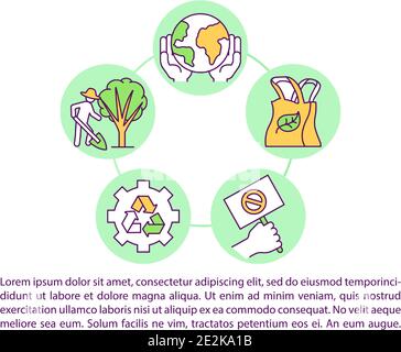 Climate change respinsibility concept icon with text Stock Vector