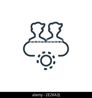 Lead conversion outline vector icon. Thin line black lead conversion icon, flat vector simple element illustration from editable general concept isola Stock Vector