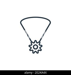 Accessory outline vector icon. Thin line black accessory icon, flat vector simple element illustration from editable fashion concept isolated stroke o Stock Vector