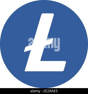 Popular cryptocurrency (altcoin)  icon vector illustration / Litecoin[LTC] Stock Vector