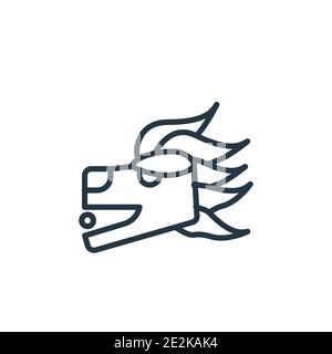 Quetzalcoatl outline vector icon. Thin line black quetzalcoatl icon, flat vector simple element illustration from editable fairy tale concept isolated Stock Vector