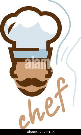 Chef icon Vector Illustration on the white background. Stock Vector