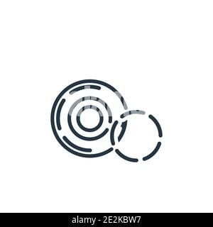 Foreground outline vector icon. Thin line black foreground icon, flat vector simple element illustration from editable geometric figure concept isolat Stock Vector