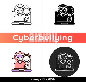 Online impersonation icon Stock Vector