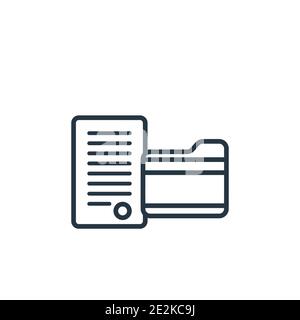 Decree outline vector icon. Thin line black decree icon, flat vector simple element illustration from editable gestures concept isolated stroke on whi Stock Vector