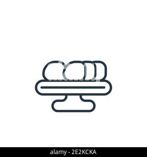 Zhaliang outline vector icon. Thin line black zhaliang icon, flat vector simple element illustration from editable food and restaurant concept isolate Stock Vector