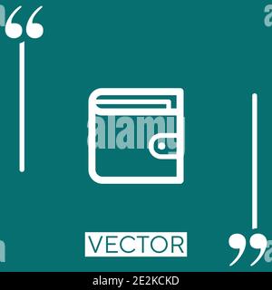 wallet vector icon Stock Vector