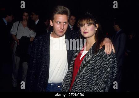 Emilio Estevez Demi Moore  1984 Credit: Ralph Dominguez/MediaPunch Stock Photo