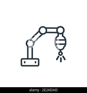 Laser machine outline vector icon. Thin line black laser machine icon, flat vector simple element illustration from editable electronic devices concep Stock Vector