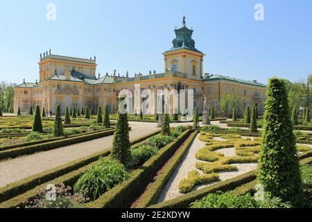 Wilanów Palace in Warsaw (Poland) Stock Photo