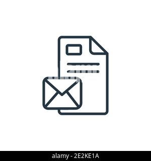 Communications outline vector icon. Thin line black communications icon, flat vector simple element illustration from editable gdpr concept isolated s Stock Vector