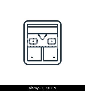 3d printer outline vector icon. Thin line black 3d printer icon, flat vector simple element illustration from editable future technology concept isola Stock Vector