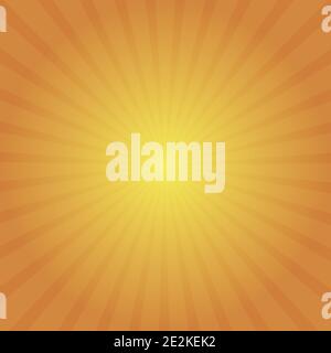 Sun rays. Sun rays in gradient color. Orange and yellow. Vector illustration Stock Vector