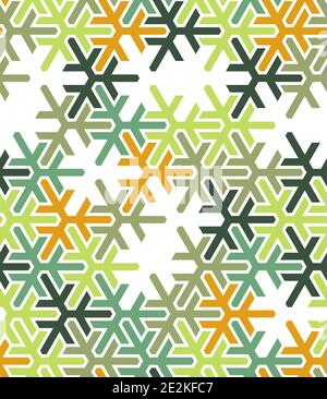 Geometric green islamic pattern. Color geometric arabic vector texture for cloth, textile, wrapping, wallpaper Stock Vector