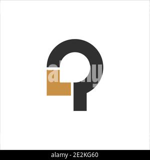 Initial lp letter logo with creative modern business typography vector template. Creative abstract letter pl logo design. Stock Vector