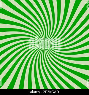 Retro rays green background. Sun rays green. Eps10 Stock Vector