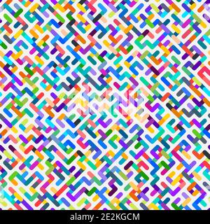 Minimalistic vector background. Trendy seamless Colored shapes pattern Stock Vector