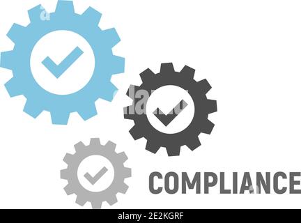 Business concept. Compliance graphic on white background Stock Vector