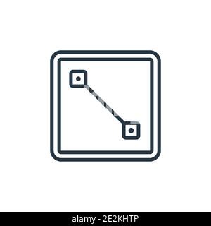 Lengthen outline vector icon. Thin line black lengthen icon, flat vector simple element illustration from editable geometry concept isolated stroke on Stock Vector
