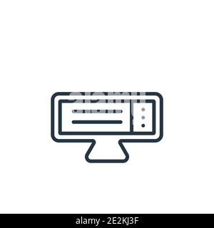 Heating outline vector icon. Thin line black heating icon, flat vector simple element illustration from editable furniture concept isolated stroke on Stock Vector