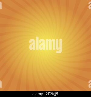 Sun rays. Sun rays Orange background. Spiral. Eps10 Stock Vector