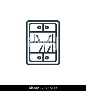 Household goods store linear icon Royalty Free Vector Image