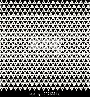 Abstract background. Geometric design. Abstract geometric black and white graphic design print halftone triangle pattern Stock Vector