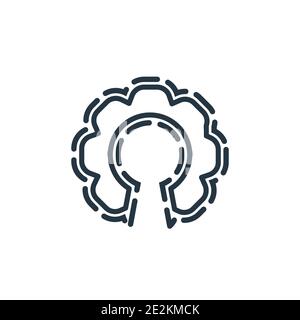 Open source outline vector icon. Thin line black open source icon, flat vector simple element illustration from editable general concept isolated stro Stock Vector