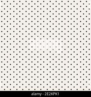 Dotted background. Seamless monochrome polka dot pattern. EPS10. Vector illustration Stock Vector