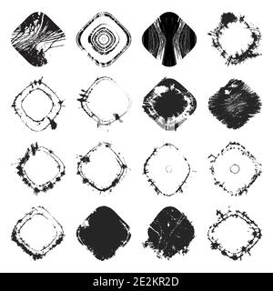 Rounded Rectangle Set Stock Vector