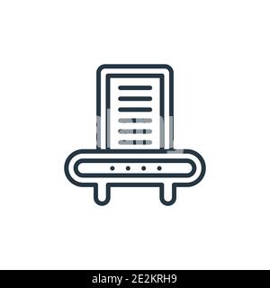 Dehumidifier outline vector icon. Thin line black dehumidifier icon, flat vector simple element illustration from editable furniture and household con Stock Vector